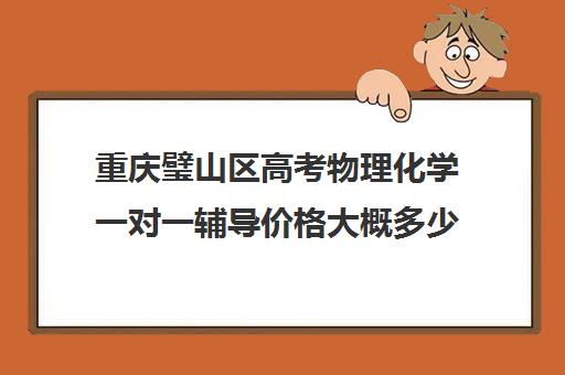 重庆璧山区高考物理化学一对一辅导价格大概多少钱(初中一对一辅导哪个好)