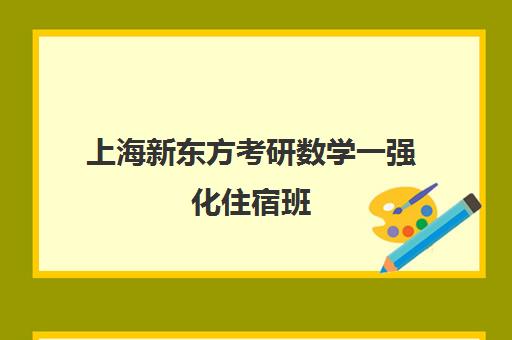 上海新东方考研数学一强化住宿班(新东方初中学住宿班的经历)