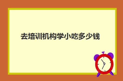 去培训机构学小吃多少钱(去培训机构好还是学校好)