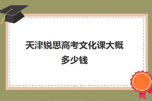 天津锐思高考文化课大概多少钱(天津美院2024分数线文化课)