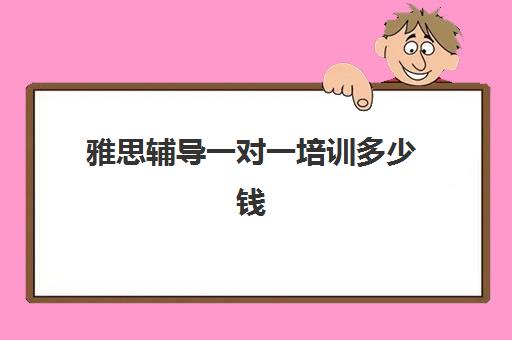 雅思辅导一对一培训多少钱(雅思培训班一般价格)