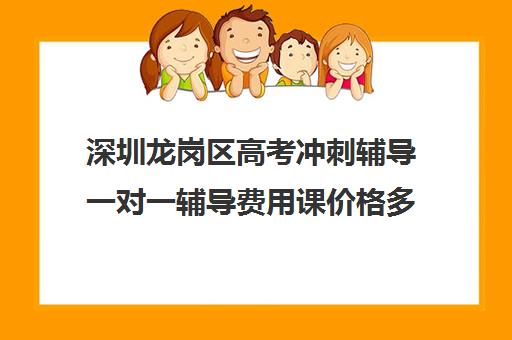 深圳龙岗区高考冲刺辅导一对一辅导费用课价格多少钱(一对一辅导收费)