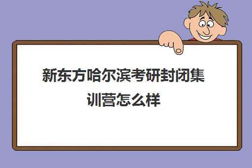 新东方哈尔滨考研封闭集训营怎么样(哈尔滨考研培训机构排名)