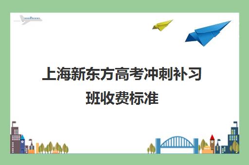 上海新东方高考冲刺补习班收费标准