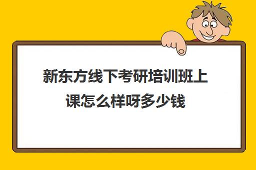 新东方线下考研培训班上课怎么样呀多少钱(新东方考研班一般多少钱)