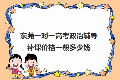 东莞一对一高考政治辅导补课价格一般多少钱(东莞高中补课机构排名)