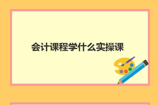 会计课程学什么实操课(学会计要学什么课程)