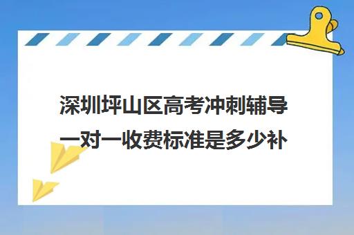 深圳坪山区高考冲刺辅导一对一收费标准是多少补课多少钱一小时(深圳补课一对一多少钱