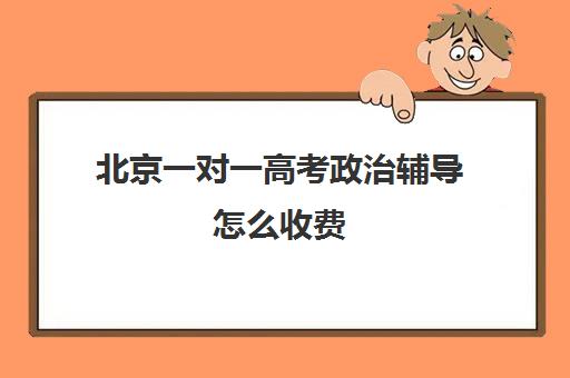 北京一对一高考政治辅导怎么收费(初中一对一辅导哪个好)