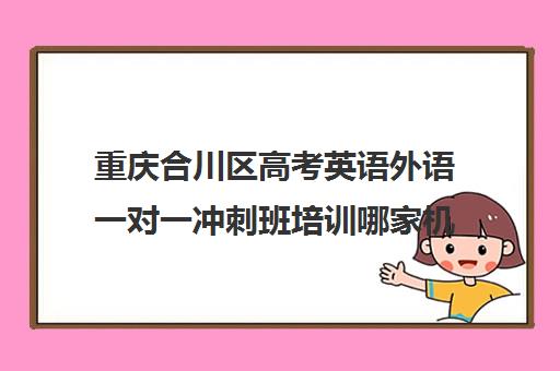 重庆合川区高考英语外语一对一冲刺班培训哪家机构好(高中英语培训机构前十名)