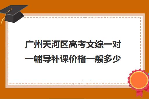 广州天河区高考文综一对一辅导补课价格一般多少钱(广州高中补课机构排名)