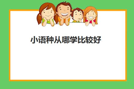 小语种从哪学比较好(德国小语种学什么最好)