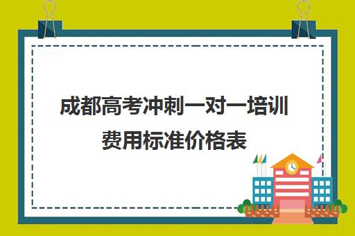 成都高考冲刺一对一培训费用标准价格表(百时教育一对一价格表)