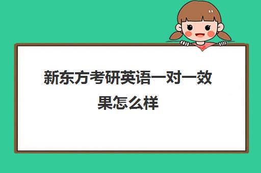 新东方考研英语一对一效果怎么样(新东方考研英语培训收费价格表)