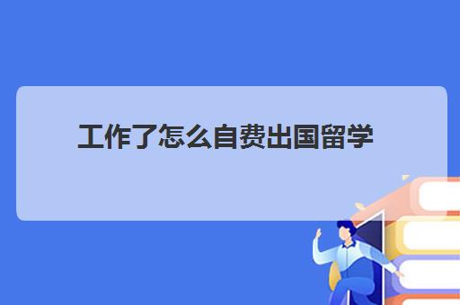 工作了怎么自费出国留学(出国留学中介服务收费)