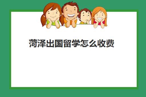 菏泽出国留学怎么收费(留学签证费用一览表)