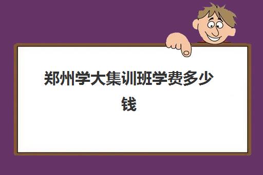 郑州学大集训班学费多少钱(高三文化课集训班)