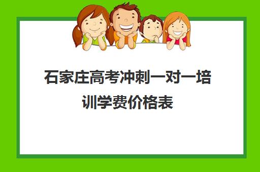 石家庄高考冲刺一对一培训学费价格表(石家庄高三补课的机构哪家好)