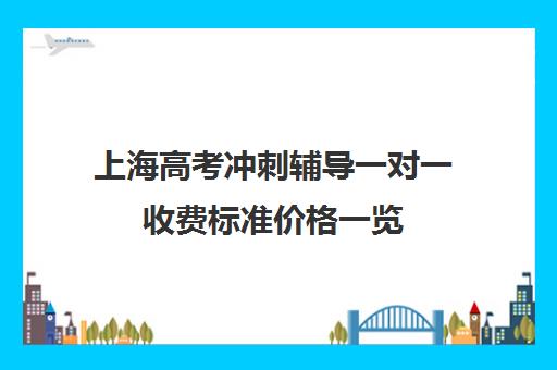 上海高考冲刺辅导一对一收费标准价格一览(高三辅导一对一多少钱)