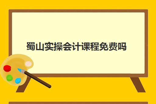 蜀山实操会计课程免费吗(会计实务培训)