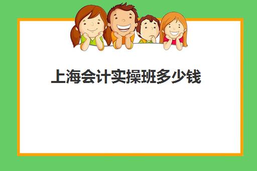 上海会计实操班多少钱(上海技校学费一般多少钱一年)