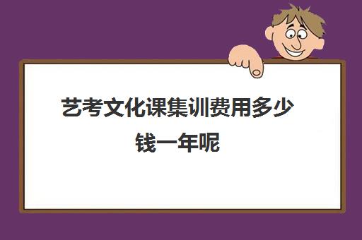 艺考文化课集训费用多少钱一年呢(艺考生文化课分数线)