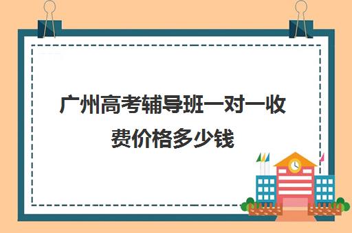 广州高考辅导班一对一收费价格多少钱(高三辅导一对一多少钱)