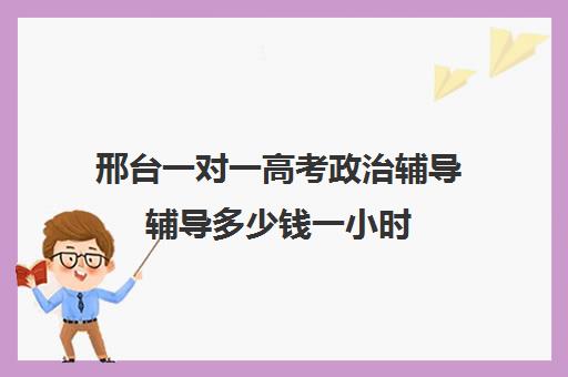 邢台一对一高考政治辅导辅导多少钱一小时(高考线上辅导机构有哪些比较好)