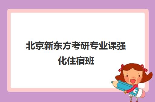 北京新东方考研专业课强化住宿班(新东方寒假班住宿)