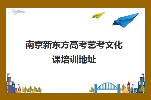 南京新东方高考艺考文化课培训地址(艺考文化课集训学校哪里好)