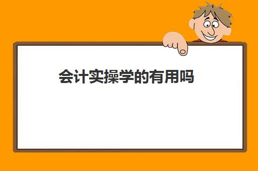 会计实操学的有用吗(学会计自学好还是培训班好)