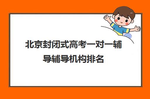 北京封闭式高考一对一辅导辅导机构排名(高考线上辅导机构有哪些比较好)