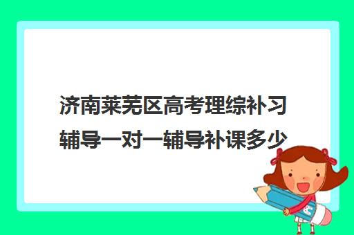 济南莱芜区高考理综补习辅导一对一辅导补课多少钱一小时