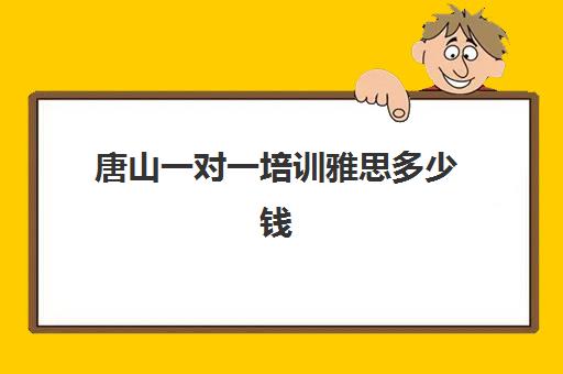 唐山一对一培训雅思多少钱(雅思一对一辅导班价格)