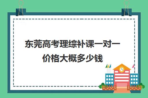 东莞高考理综补课一对一价格大概多少钱(高中补课一对一怎么收费)