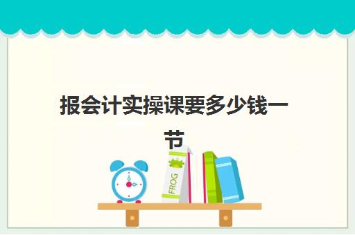 报会计实操课要多少钱一节(会计实训是干嘛)