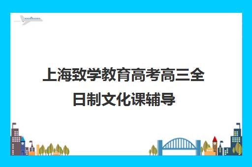 上海致学教育高考高三全日制文化课辅导(新东方艺考文化课全日制辅导)