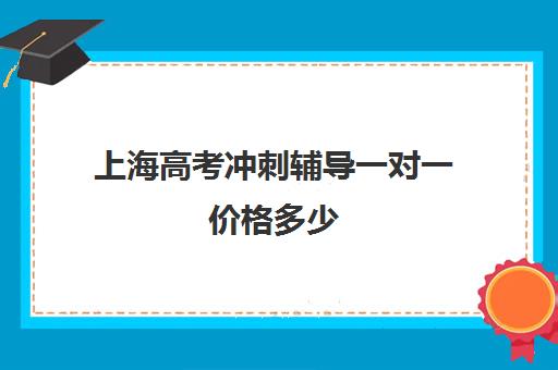 上海高考冲刺辅导一对一价格多少(高考一对一辅导多少钱一小时)