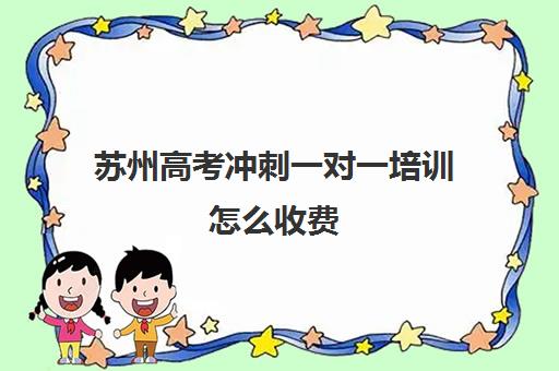 苏州高考冲刺一对一培训怎么收费(上海高三一对一辅导价格表)