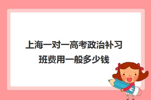 上海一对一高考政治补习班费用一般多少钱