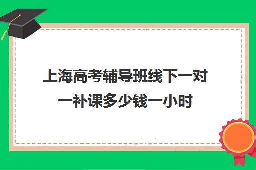 上海高考辅导班线下一对一补课多少钱一小时(高三补课辅导班)