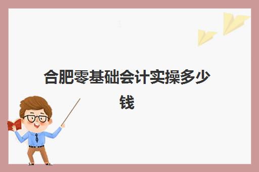 合肥零基础会计实操多少钱(零基础学会计三个月能考过吗)