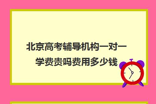 北京高考辅导机构一对一学费贵吗费用多少钱(初中一对一辅导价格)