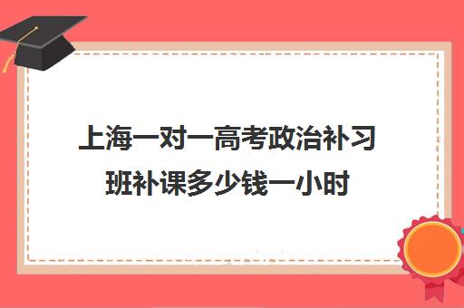 上海一对一高考政治补习班补课多少钱一小时