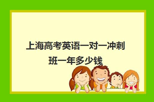 上海高考英语一对一冲刺班一年多少钱(上海高中一对一补课多少钱一小时)