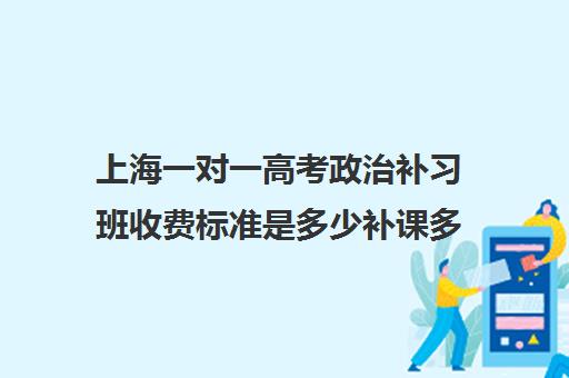 上海一对一高考政治补习班收费标准是多少补课多少钱一小时