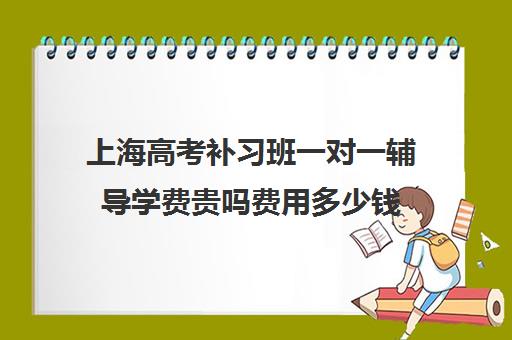 上海高考补习班一对一辅导学费贵吗费用多少钱