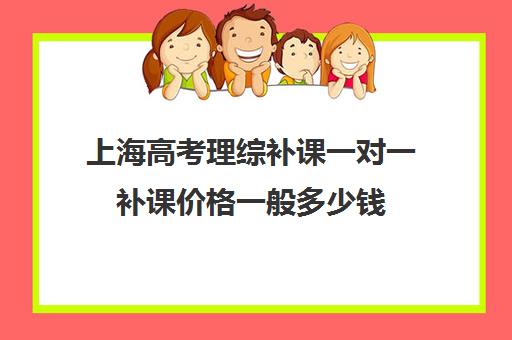 上海高考理综补课一对一补课价格一般多少钱(高三怎么补课最有效)