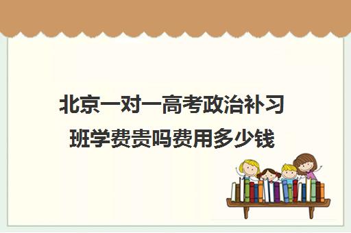 北京一对一高考政治补习班学费贵吗费用多少钱