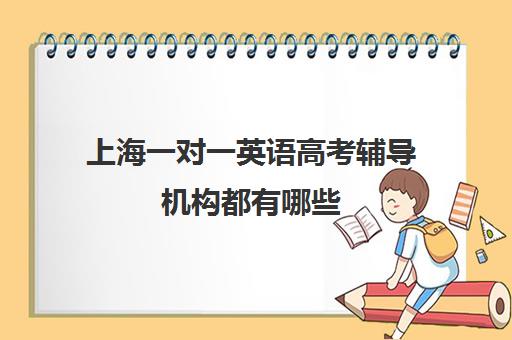 上海一对一英语高考辅导机构都有哪些(语文一对一辅导哪家好)